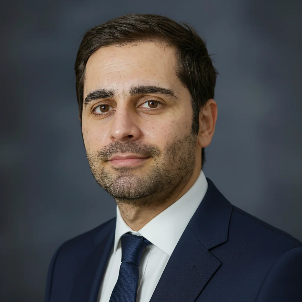 Portrait of Shariar Zadeh, Finance Director